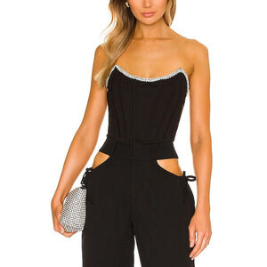 H:Ours 'Sandy' Black Cotton Top Size M - NWT